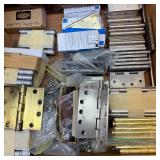 Lot of Door Hinges and Hardware Assortment