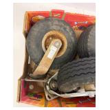 Lot of Heavy Duty Pneumatic Caster Wheels