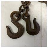 Tow Chain with Dual Grab Hooks