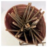 Bucket of anchor bolts
