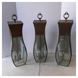 Lot of 3 Hanging Lantern Light Fixtures