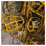 Lot of Extension Cords and Yellow Cage Work Lights