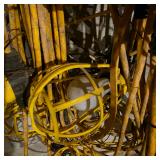 Lot of Extension Cords and Yellow Cage Work Lights