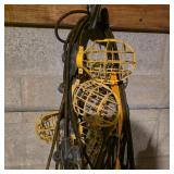 Lot of Extension Cords and Yellow Cage Work Lights