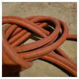 Red Rubber Air Hose with Quick Connect Fittings