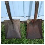 Lot of 3 D-Handle Square Point Shovels