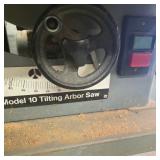 Rockwell Model 10 Tilting Arbor Table Saw with Stand