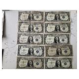 Blue Seal $1 Dollar Silver Certificates