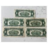 Red Seal $2 Dollar Notes