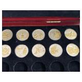 Gold and Silver Highlighted State Quarters