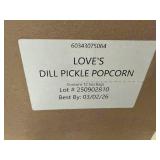 12x 5oz Loves Dill Pickle Popcorn