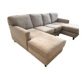 LR - U-Shaped Modular Sectional Sofa with Double Chaise Lounges