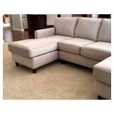 LR - U-Shaped Modular Sectional Sofa with Double Chaise Lounges