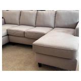LR - U-Shaped Modular Sectional Sofa with Double Chaise Lounges