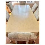 Dining Room Table & 6 Chairs - Cream Finish