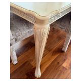 Dining Room Table & 6 Chairs - Cream Finish