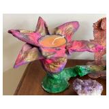 DN - Whimsical Home Decor Art Sculptures & Crystal Mixed Lot