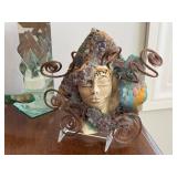 DN - Whimsical Home Decor Art Sculptures & Crystal Mixed Lot