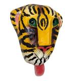 DN - Tiger Wall Mask Hand-Painted Folk Art