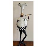 DN-Chef Figurine Metal Baker Man 34" Tall 13" Wide