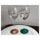 DN - Glass Serving Dishes & Wine Glasses Mixed Lot