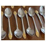 DN - Flatware Set - Cambridge Chantal Gold Accent Service for 16