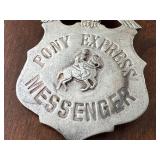 Collectible Pony Express Messenger Pin Badge