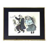 DN - Framed Print Irving Weinstein Mitzvah Dance Signed & Numbered 148/200