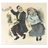 DN - Framed Print Irving Weinstein Mitzvah Dance Signed & Numbered 148/200