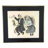 DN - Framed Print Irving Weinstein Mitzvah Dance Signed & Numbered 148/200