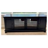 O - Media Console Black Storage Cabinet