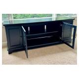 O - Media Console Black Storage Cabinet
