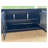 O - Media Console Black Storage Cabinet