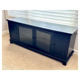 O - Media Console Black Storage Cabinet