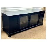 O - Media Console Black Storage Cabinet