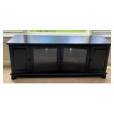 O - Media Console Black Storage Cabinet