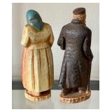 DN - Vintage Syroco Jewish Zaidy & Bubbie Figurines Pair