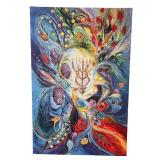 DN - Canvas Print - Elena Kotliarker Peacock Floral