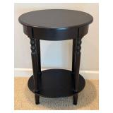 GBR - Accent Table - Round Dark Wood