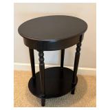 GBR - Accent Table - Round Dark Wood