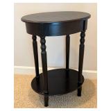 GBR - Accent Table - Round Dark Wood