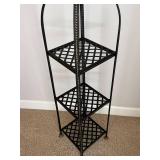 GBR - Plant Stand Black Metal 3-Tier Shelf