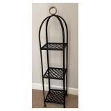 GBR - Plant Stand Black Metal 3-Tier Shelf