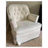 MBR - Vintage Upholstered Armchair With Accent Pillow