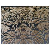King Bedding Set Black & Gold Damask Comforter With Pillows
