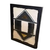 MBR - Abstract Mixed Media Wall Art Textile