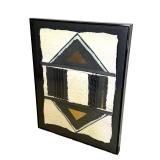 MBR - Abstract Mixed Media Wall Art Textile