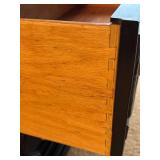 LL - Vintage Dresser Cabinet Bassett Furniture Black Painted