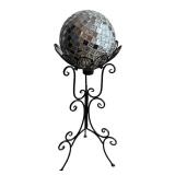 LL - Decorative Mirrored Sphere Floor Stand