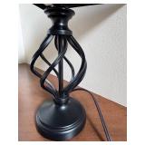 LL - Decorative Table Lamp Black Metal Geometric Base